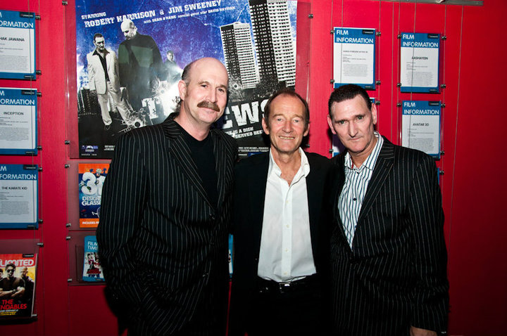 Jim Sweeney with David Hayman & Robert Harrison at The Crews Spirit Aid Charity Premiere, Cineworld Cinemas Glasgow on the 31st of August 2010