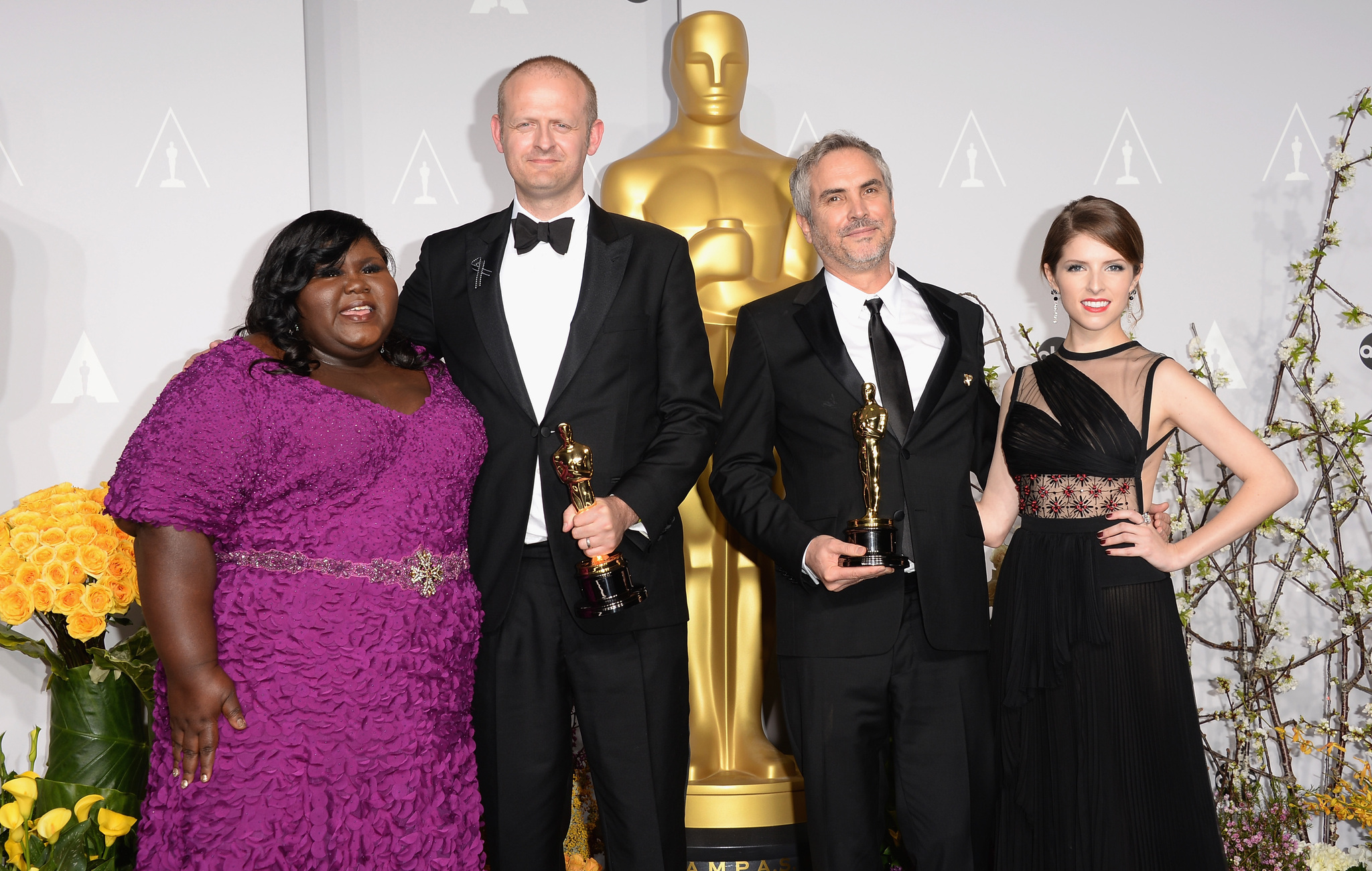 Mark Sanger, Alfonso Cuarón, Anna Kendrick and Gabourey Sidibe