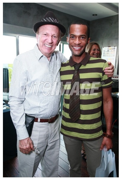 Charles Segal and actor Montre Burton attend Melanie Segal's Emmy House on September 19, 2008 in Los Angeles, California.