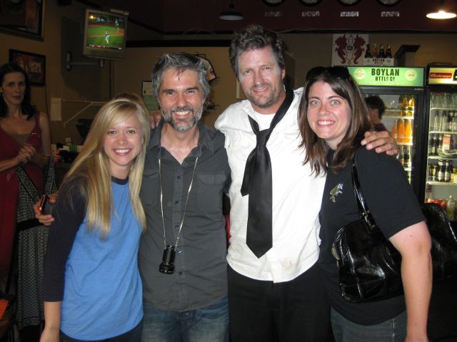 Katy Allen, Gerry Bruno, Dean Denton, Susan Altrui on the set of 