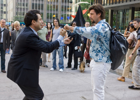 Still of Adam Sandler and Christopher Innvar in You Don't Mess with the Zohan (2008)