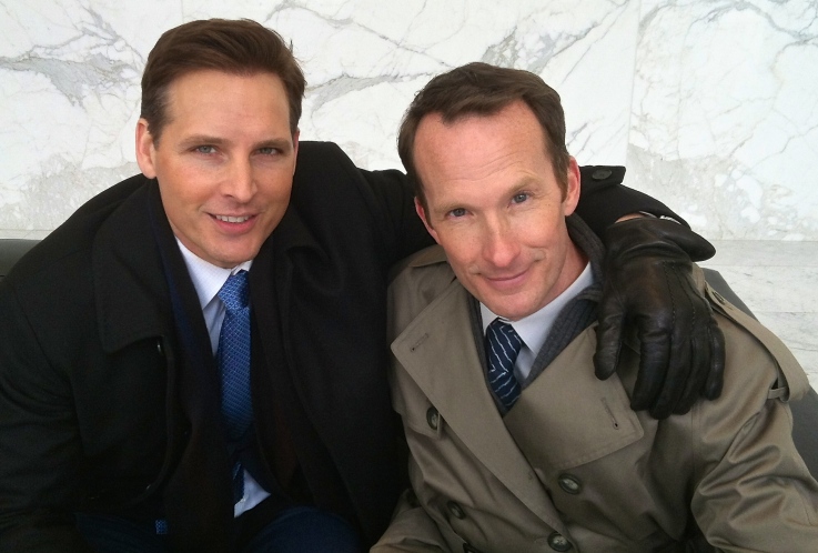 With Peter Facinelli on the set of NBC's ODYSSEY