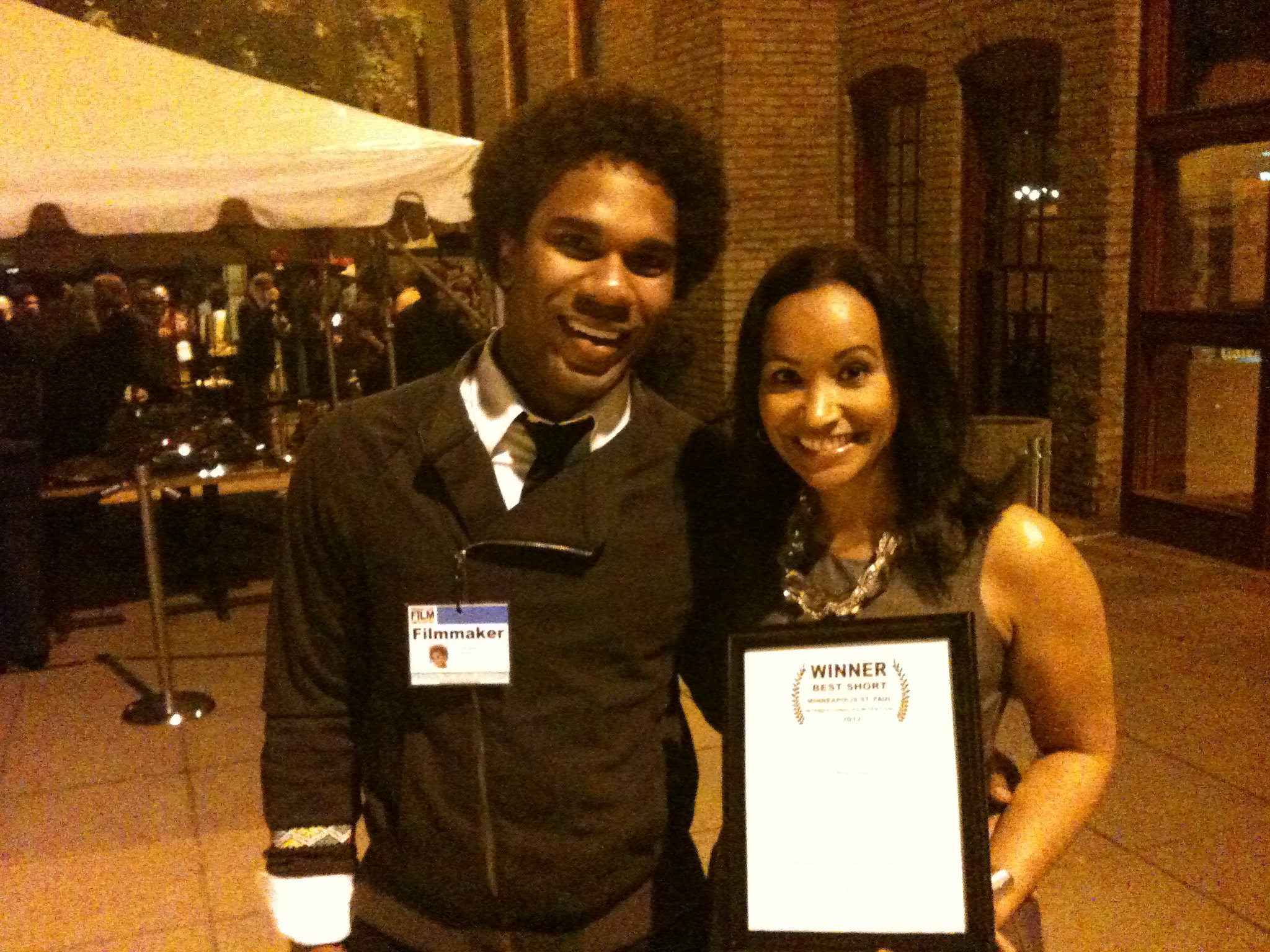 Herschel and Maya Washington at the 2012 Minneapolis/St. Paul International Film Festival.