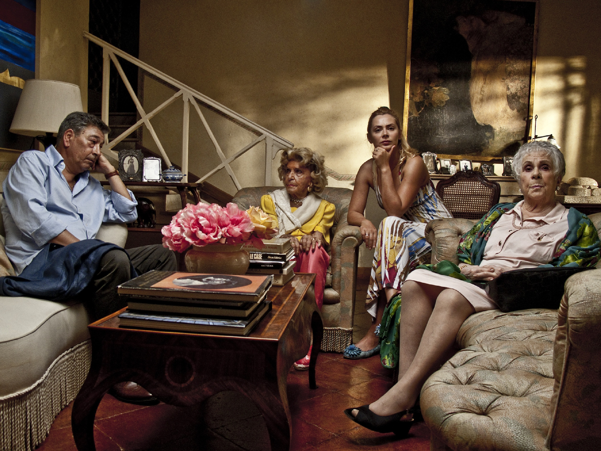 Still of Gianni Di Gregorio, Lilia Silvi, Kristina Cepraga and Valeria De Franciscis in Gianni e le donne (2011)