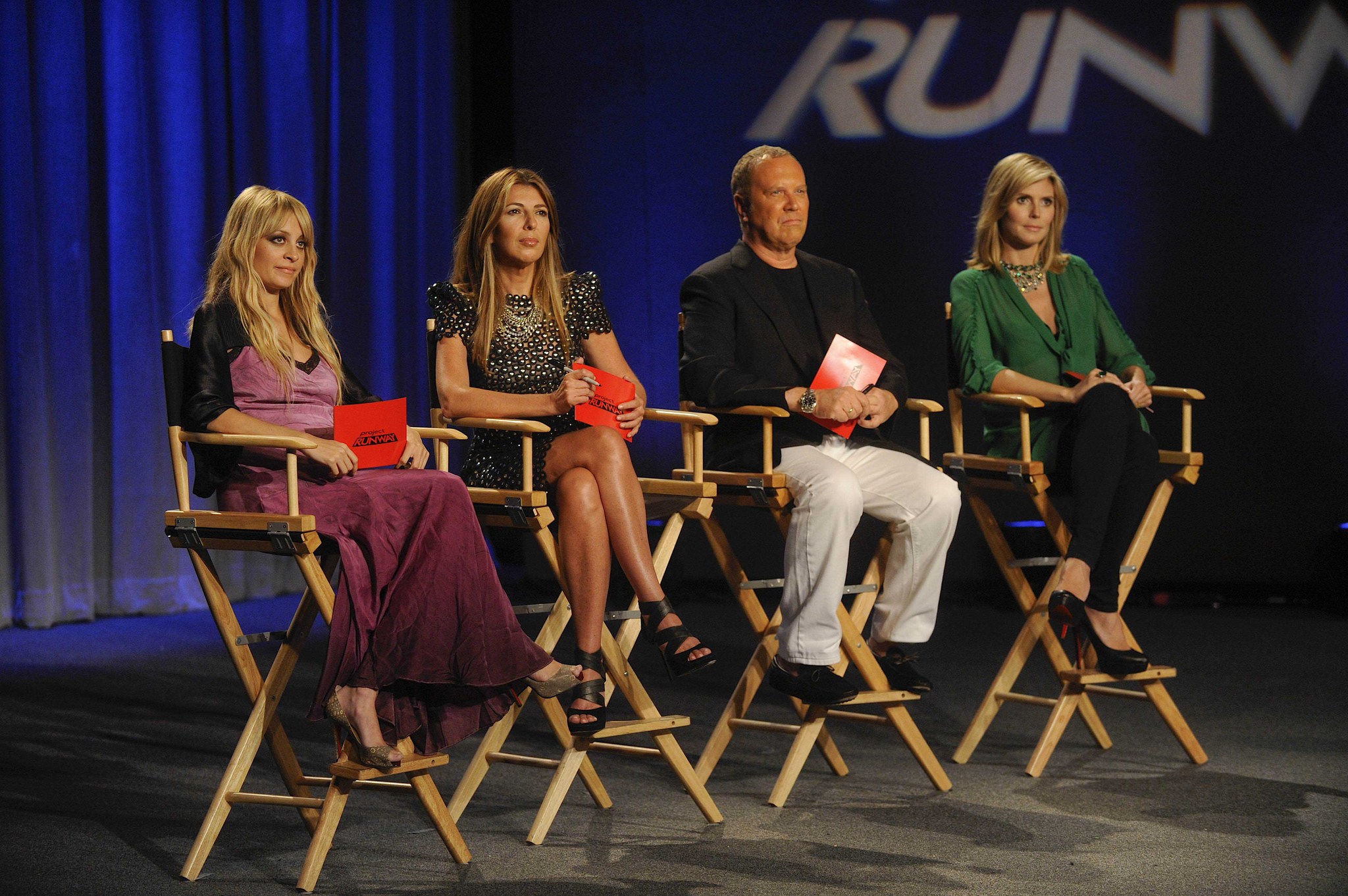 Still of Heidi Klum, Nicole Richie, Nina Garcia and Michael Kors in Project Runway (2004)