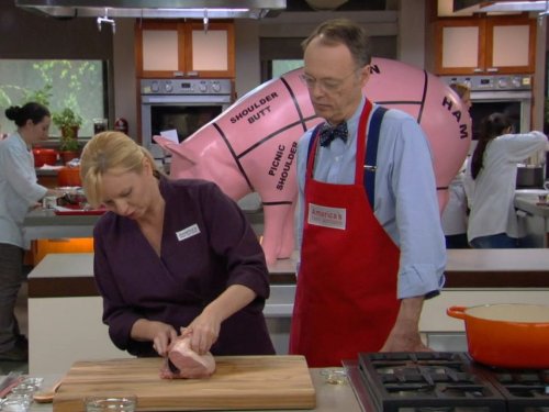 Still of Christopher Kimball and Bridget Lancaster in America's Test Kitchen (2000)