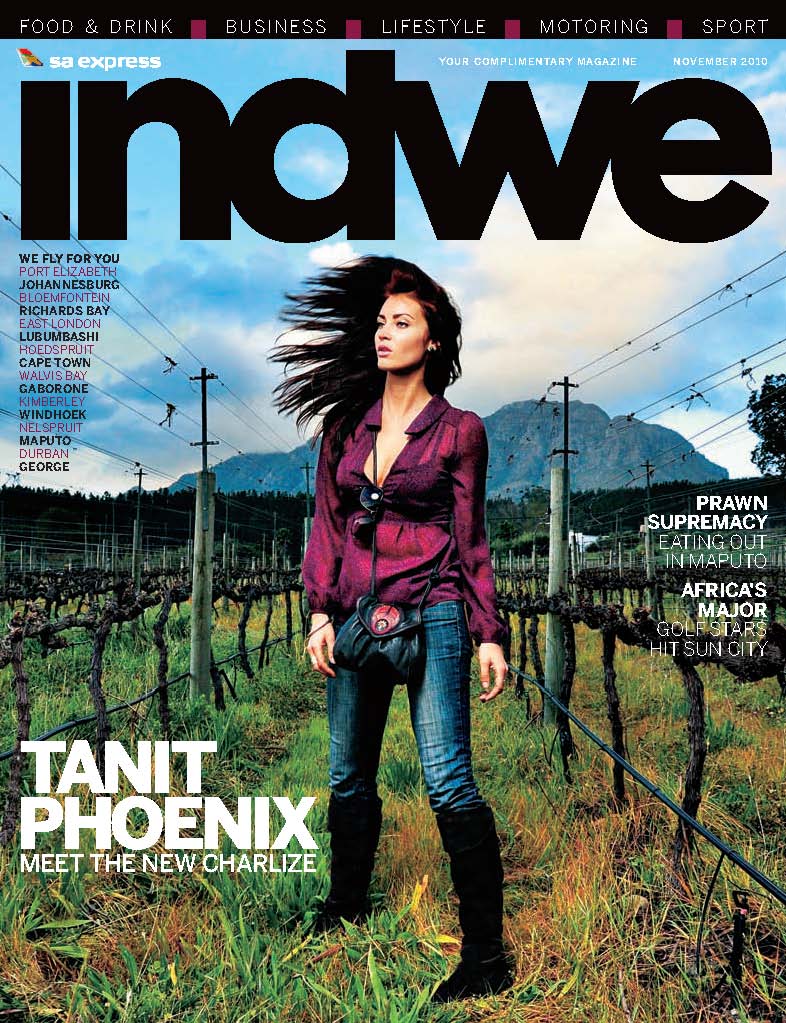 Tanit Phoenix, cover of Indwe Magazine