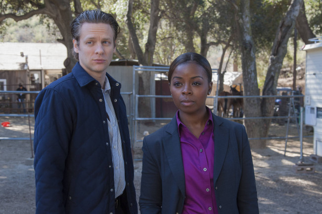 Still of Jacob Pitts and Erica Tazel in Justified (2010)