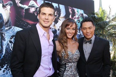 Jon M. Chu, Sharni Vinson and Rick Malambri at event of Sokis hip-hopo ritmu 3D (2010)