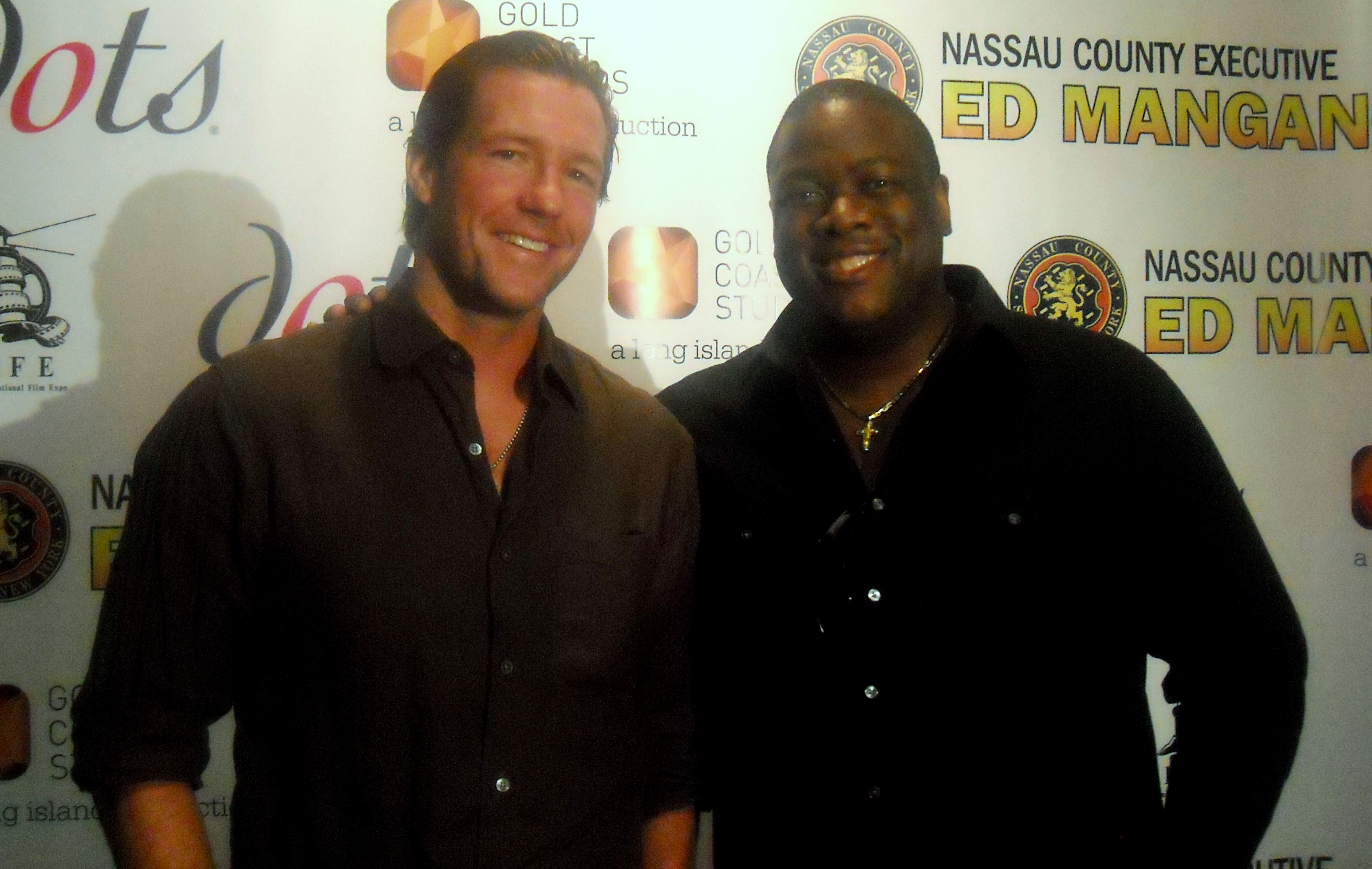 Ed Burns and Michael J. Arbouet at the 14 Annual Long Island International Film Expo