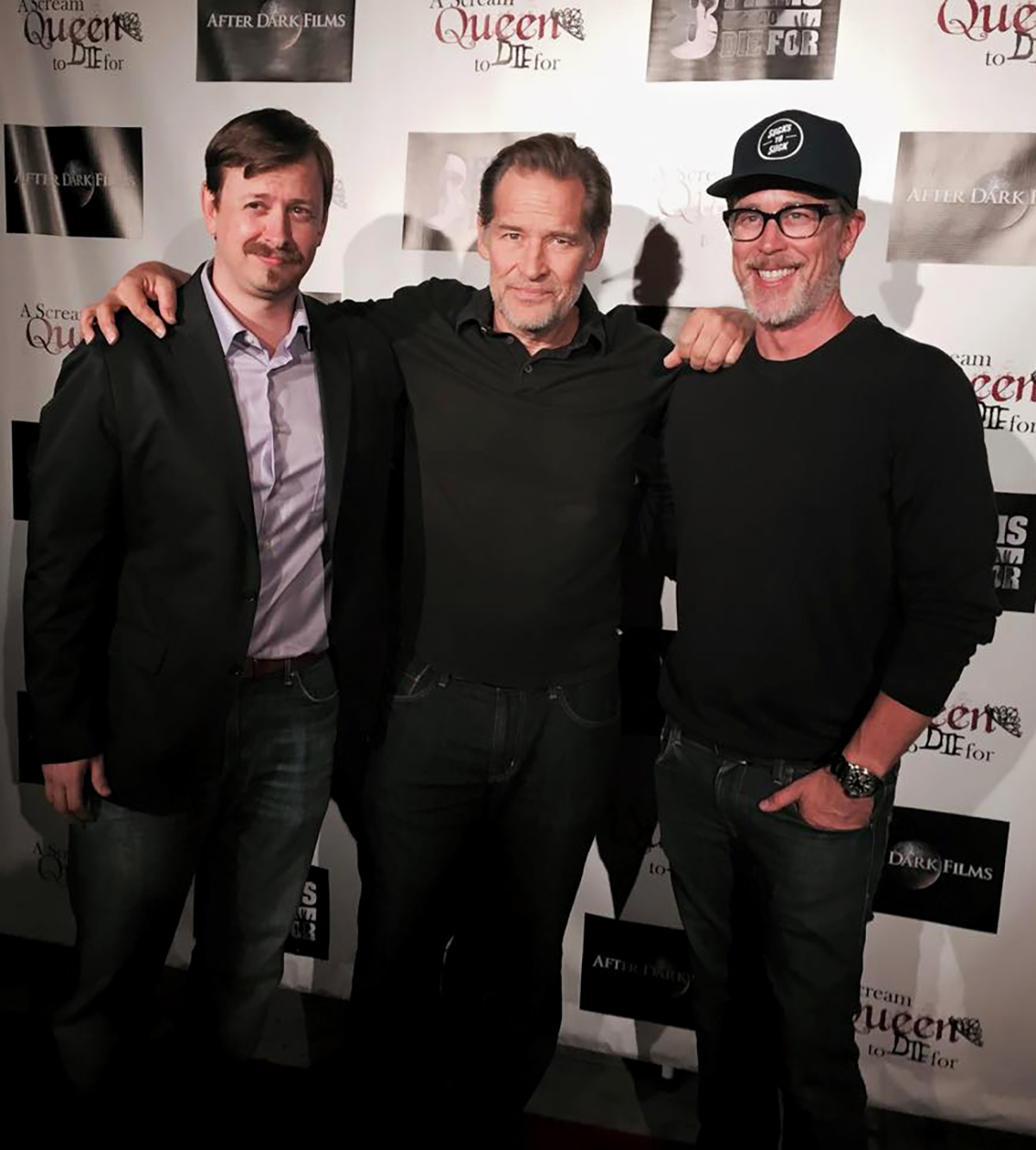 Director Hank Braxtan, Star James Remar, and Writer Producer Ron Carlson a the 8 Films To Die For kick off party, October 8th, 2015