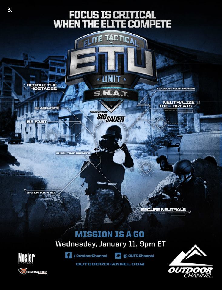 Elite Tactical Unit Official Poster Courtesy of Outdoor Channel 2013
