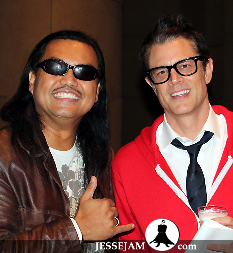 Jesse Jam Miranda and Johnny Knoxville at Filmmakers's Alliance Film Festival