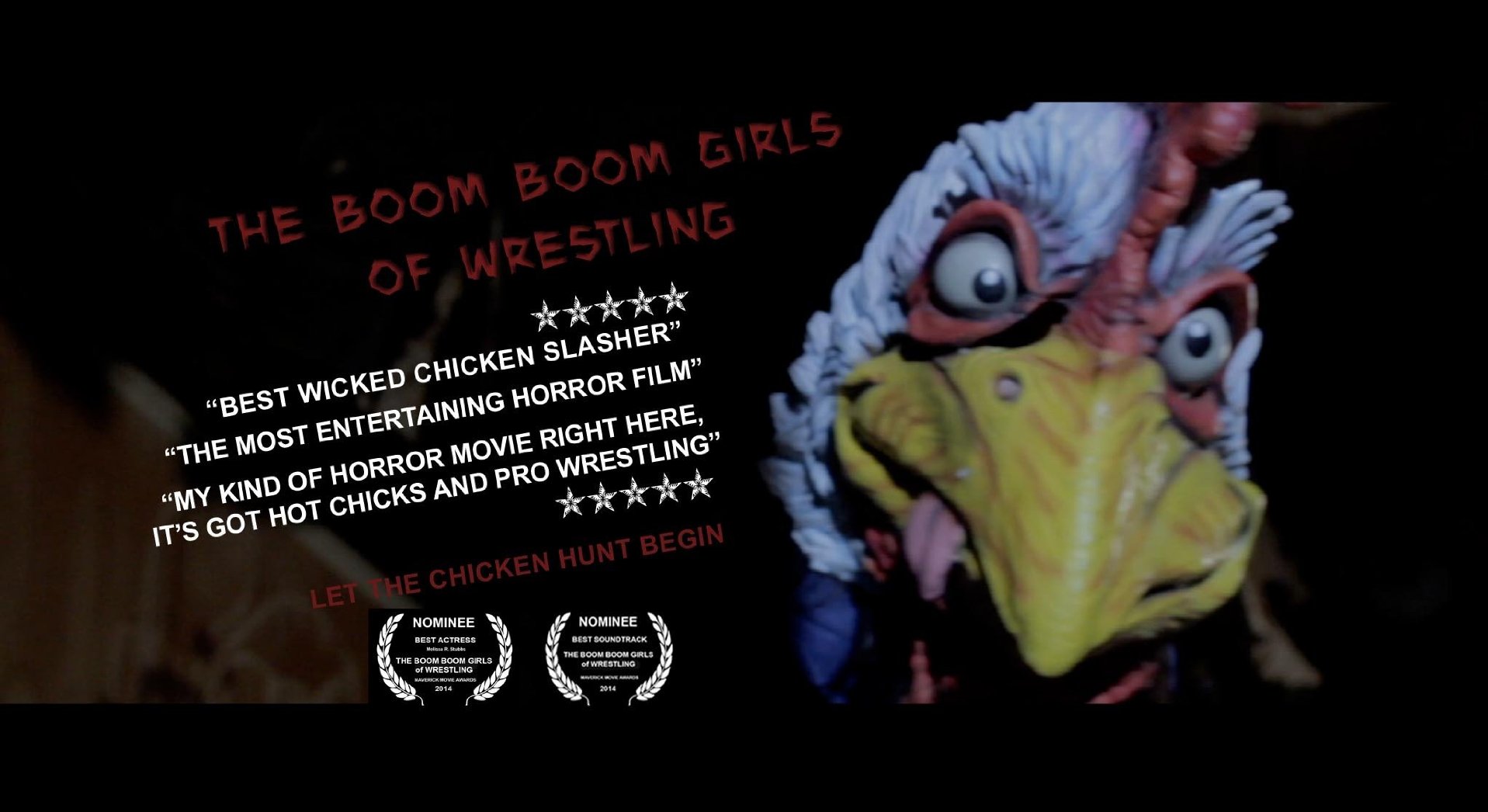 Crystal as the Villainous Slasher in The Boom Boom Girls Of Wrestling!