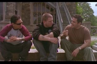 Still of Jamey Jasta (lead singer of Hatebreed) and Mike Funk in Survive This! (2005)