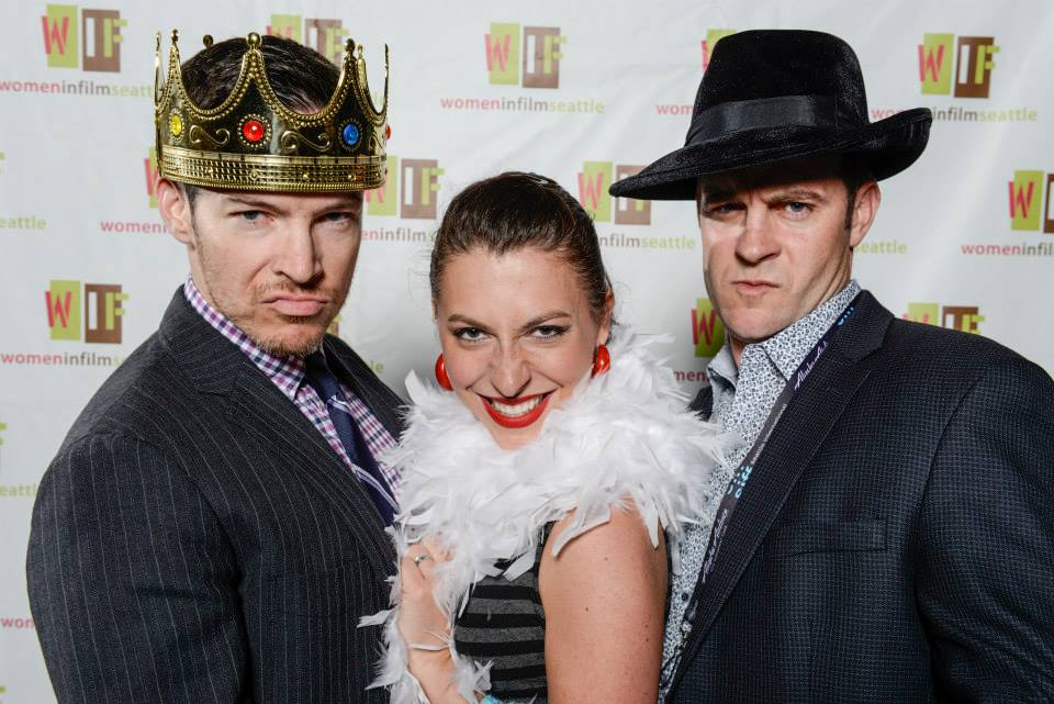 David S. Hogan, Angela DiMarco, and Ben Andrews during SIFF 2013.