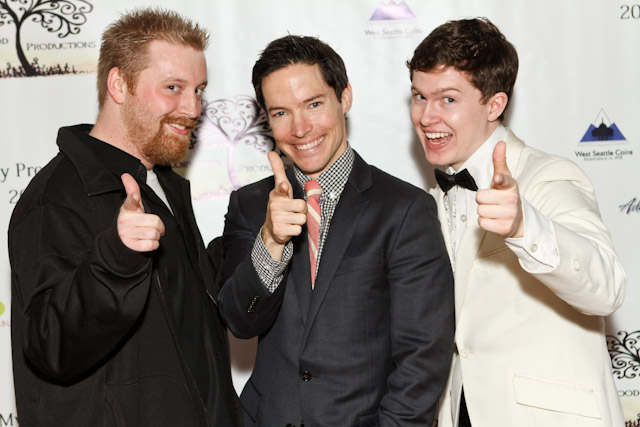 David S. Hogan, Fred Beahm, and Connor Hair at the All My Presidents premiere (2012).