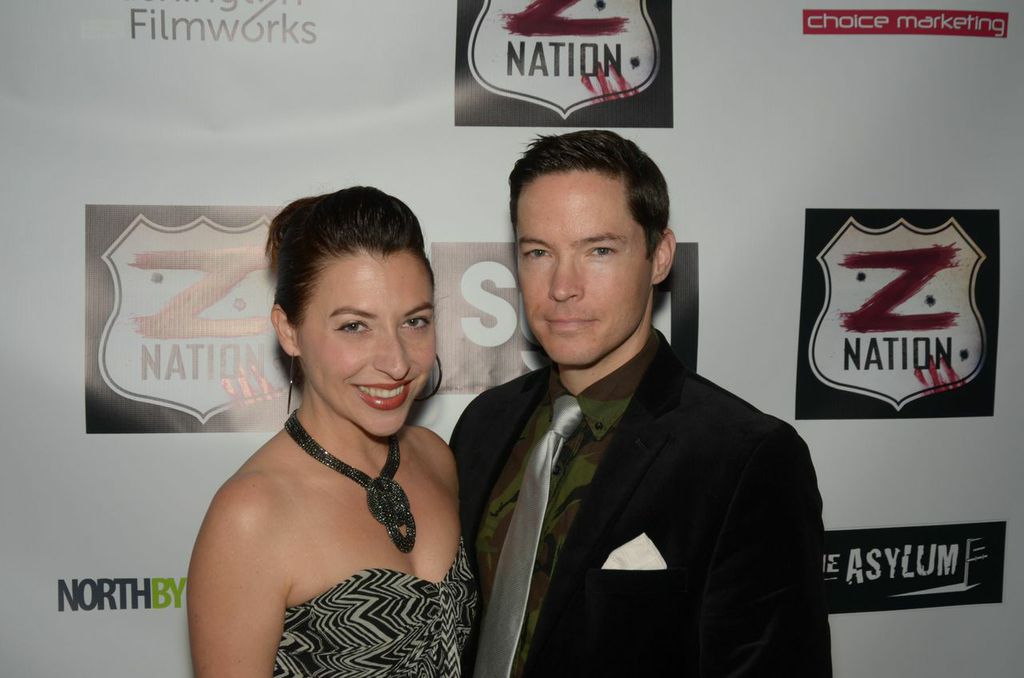 With Angela DiMarco at the Z Nation Premiere.