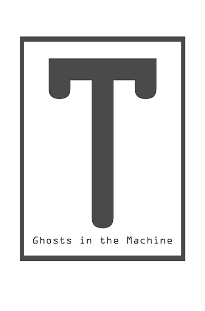 T: Ghosts in the machine. Cover of the book from the film project. 2014.