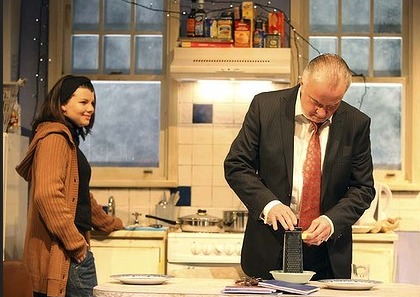 Sean Taylor with Catherine Cullen in Skylight at the Ensemble Theatre Sydney