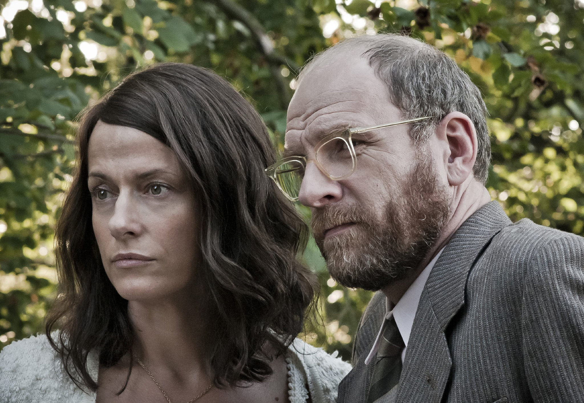 Still of Claudia Michelsen and Götz Schubert in Der Turm (2012)