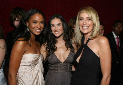 Demi Moore, Sharon Stone and Joy Bryant at event of Bobby (2006)