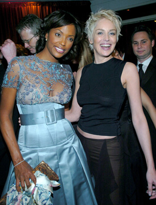 Sharon Stone and Aisha Tyler