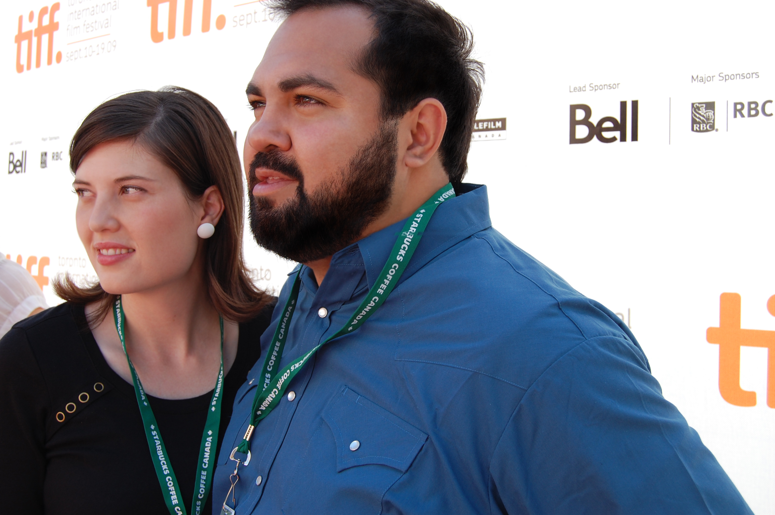Rachel Mae Ligairi and Joshua Ligairi at the 2009 Toronto International Film Festival.