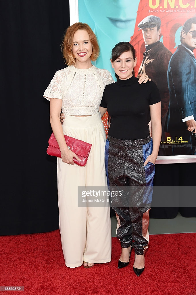 Krew Boylan and Yael Stone arrive at the New York Premiere of The Man From U.N.C.L.E