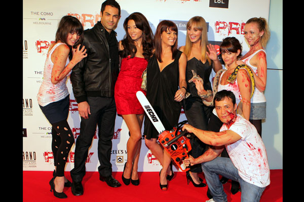 Main cast at the Sydney Premiere of Prey