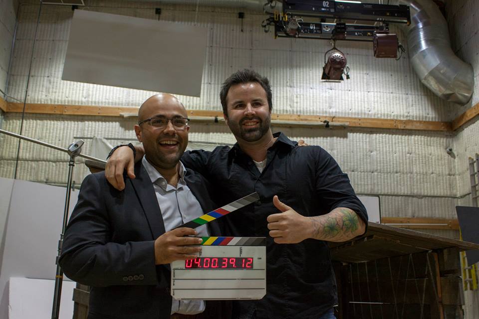 Jon Milano and Producer Chris Naughton wrapping 