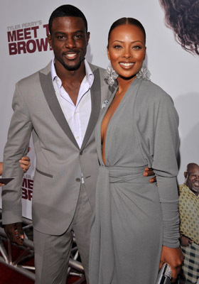 Eva Marcille and Lance Gross at event of Meet the Browns (2008)