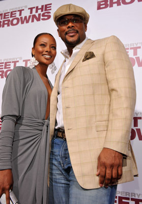 Tyler Perry and Eva Marcille at event of Meet the Browns (2008)