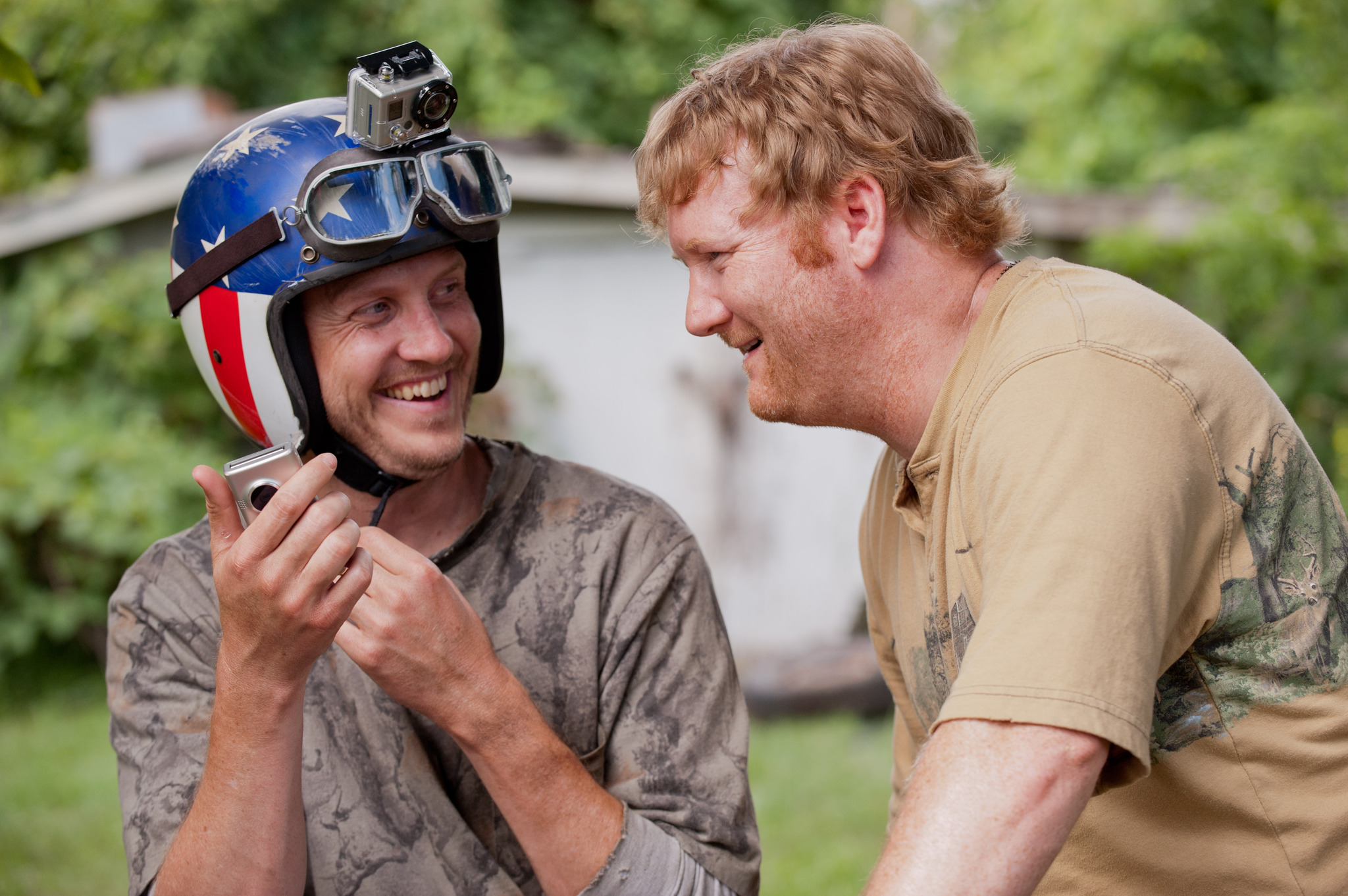 Still of Kyle Davis and Jon Reep in Into the Storm (2014)