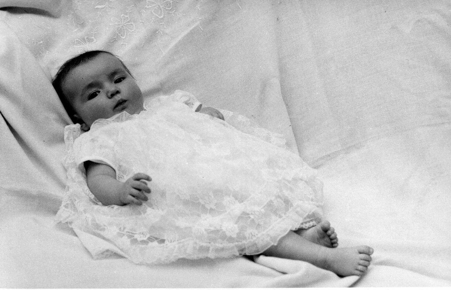 Yvette Rowland as a baby