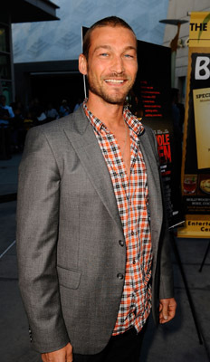 Andy Whitfield at event of Middle Men (2009)