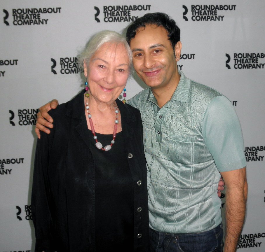 With Rosemary Harris