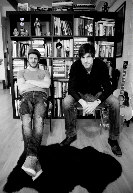 Giles Alderson & Martin Owen on a photoshoot for A&O Vibe