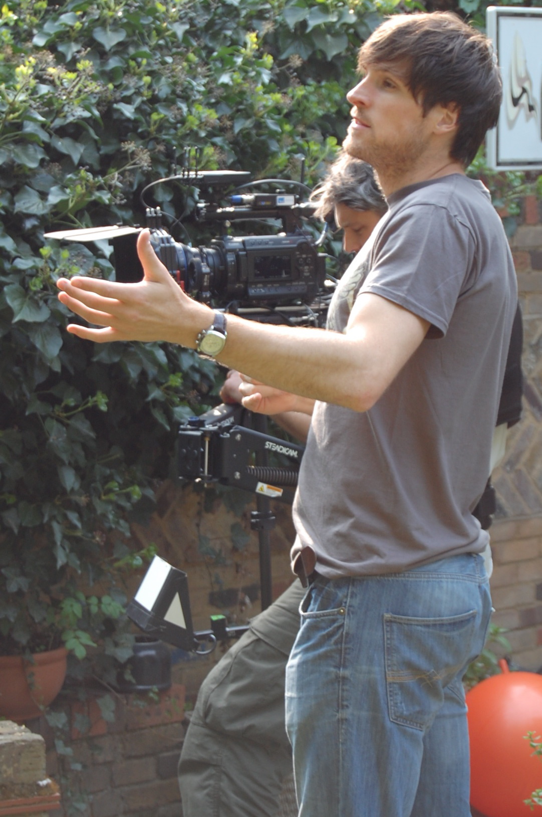 Giles Alderson directing Gold Film's TAKEN