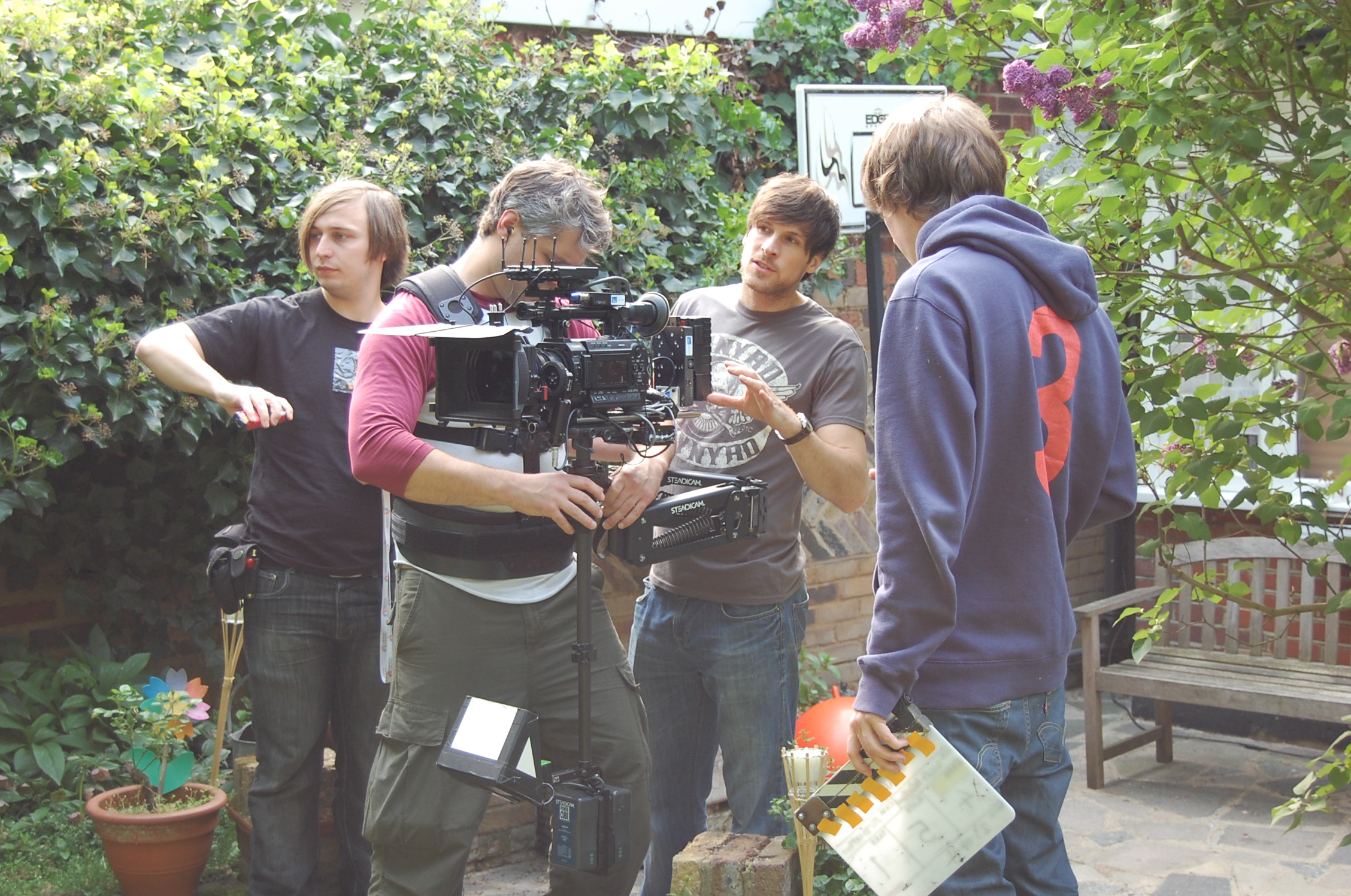 Giles Alderson directing the action in TAKEN.