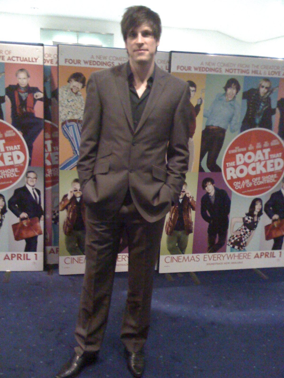 Giles Alderson at the premiere of 'The Boat that Rocked'