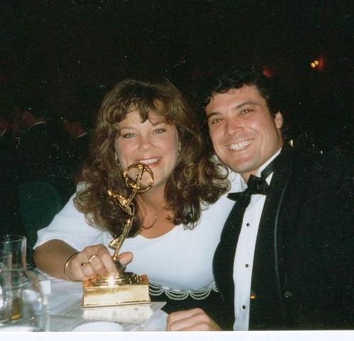 Emmy win as Host; Best Educational Program (TBS). Pictured with producer Maureen Pierce.