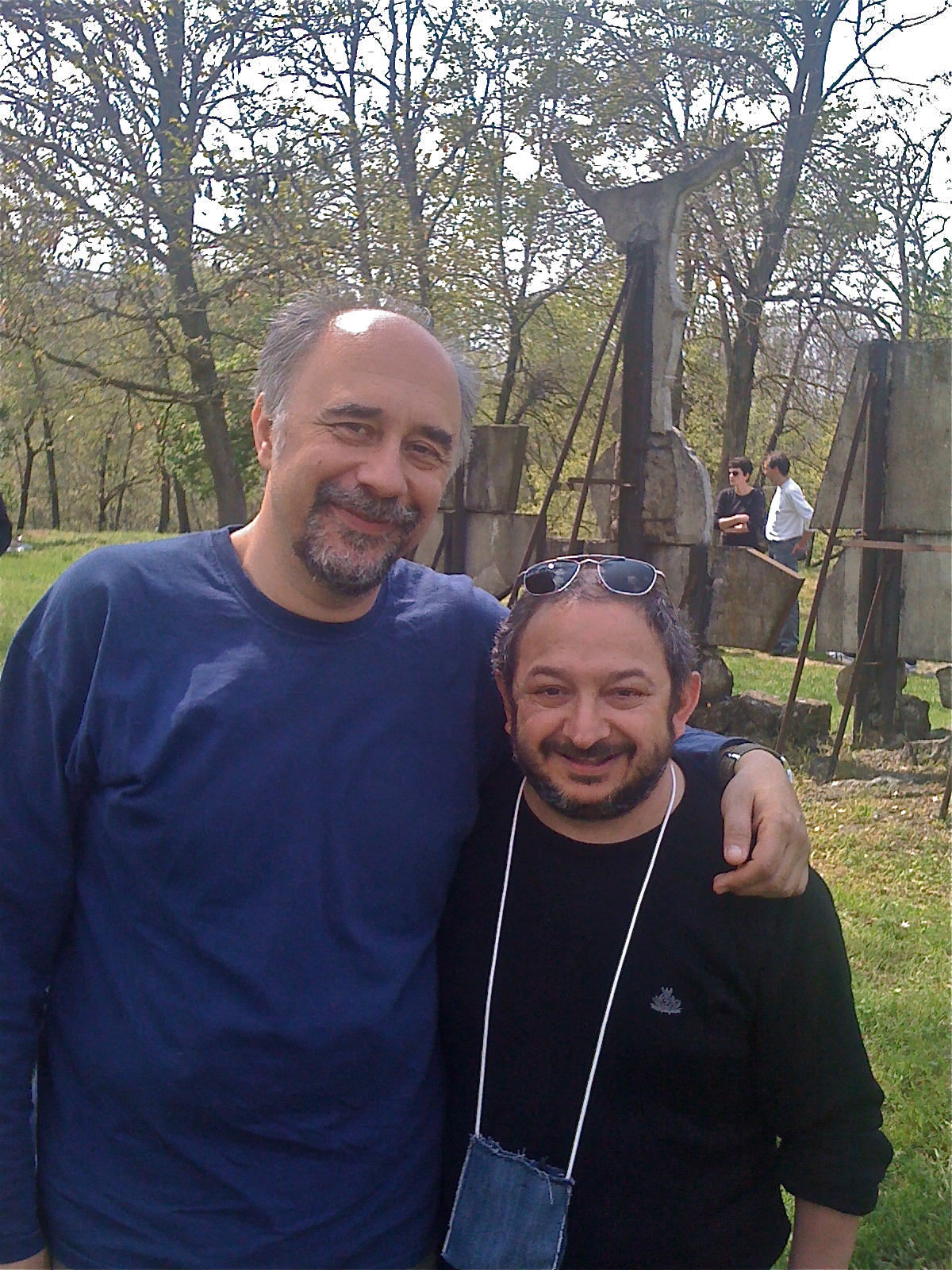 Giorgio Diritti ( regista ) e Orfeo Orlando (attore ) del pluripremiato film 