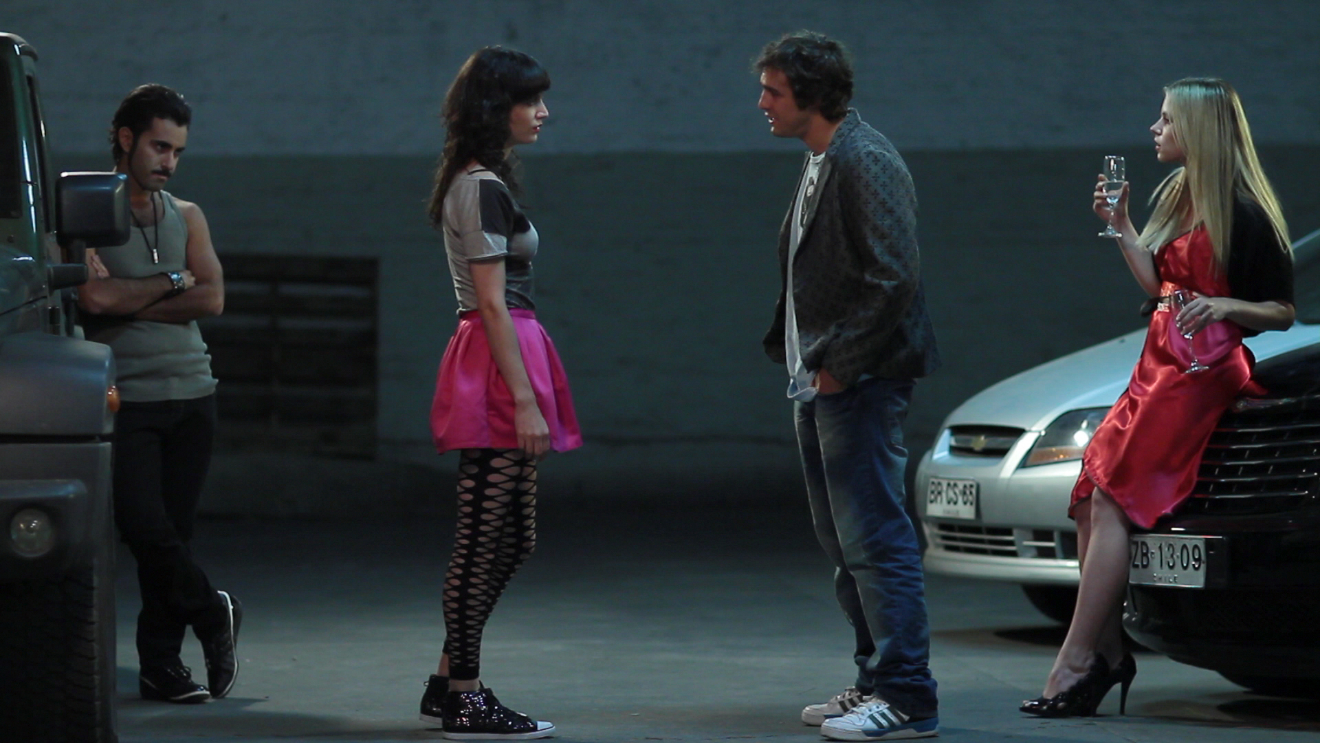 Still of Ariel Levy, Ignacia Allamand, Matías López and Lucy Cominetti in Que pena tu vida (2010)