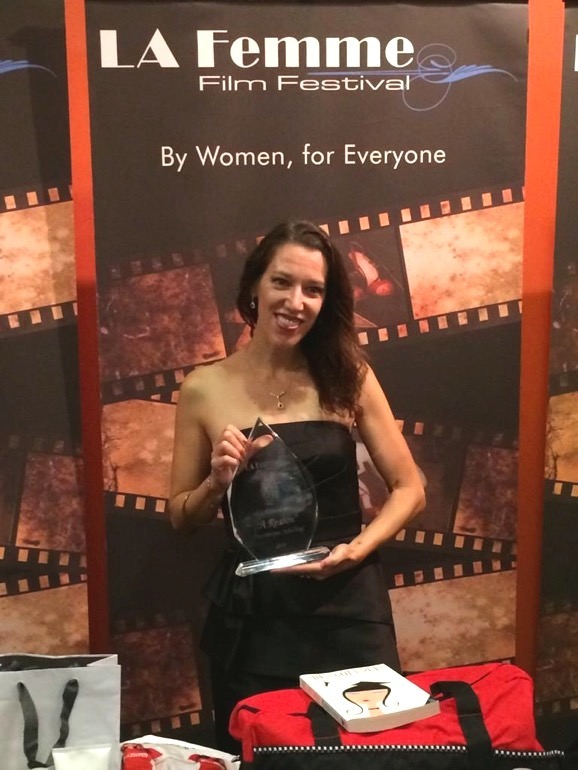 Writer/Director Dominique Schilling at the La Femme Film Festival, Awards 2014