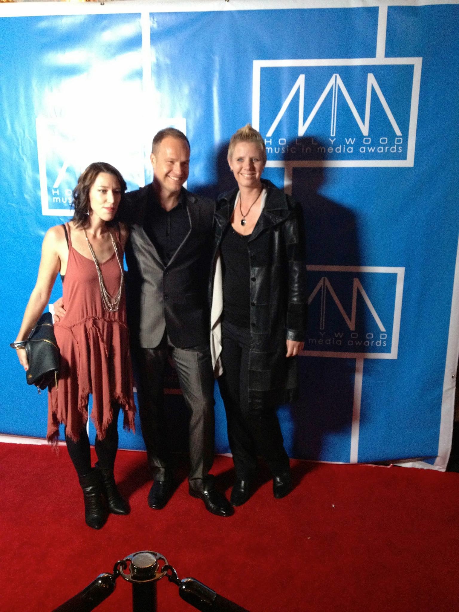 Dominique Schilling, Kim Planert and Caroline Risberg at the Hollywood Music in Media Awards