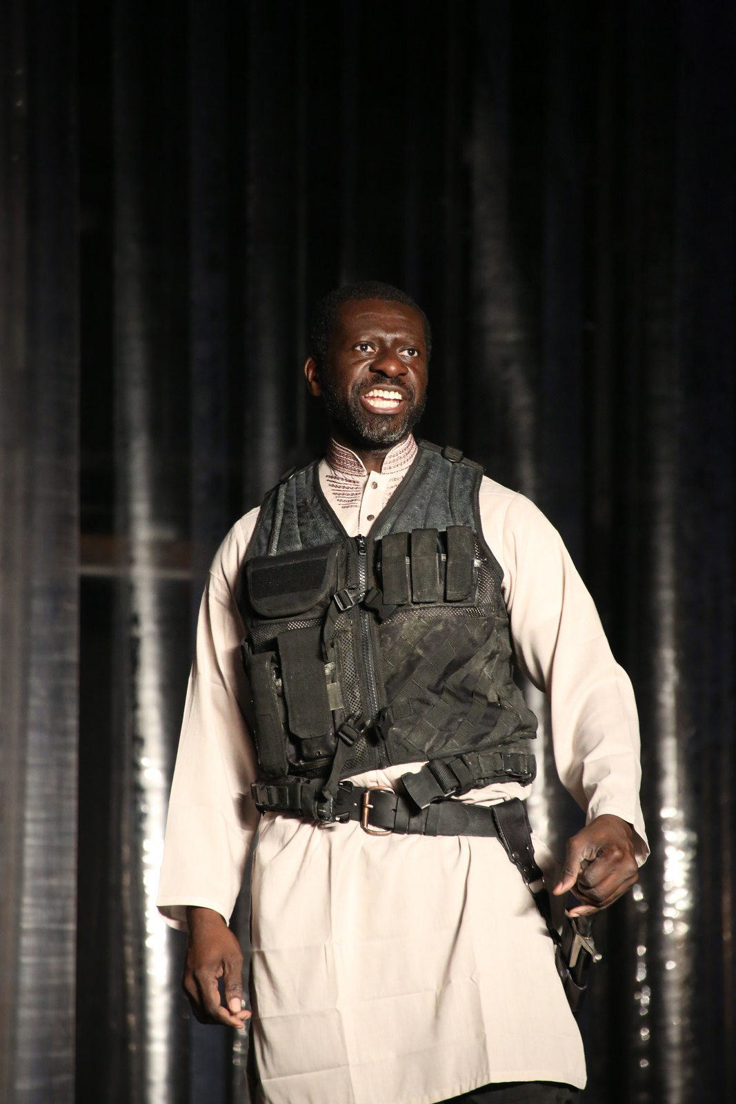Oberon K.A. Adjepong as Captain of Balsera in TAMBURLAINE, Parts I and II at Theatre For A New Audience.