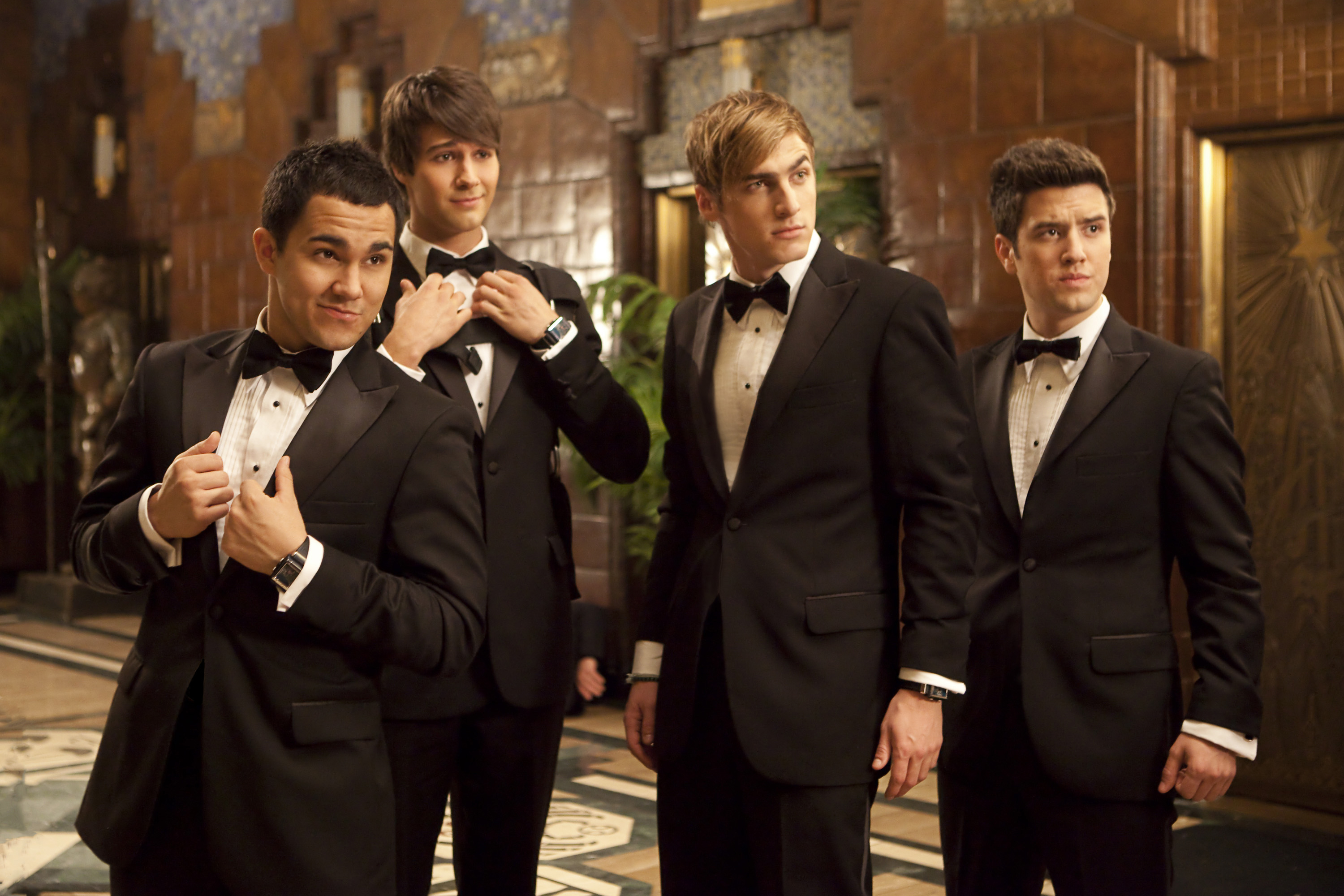 Still of Kendall Schmidt, Carlos PenaVega, James Maslow and Logan Henderson in Big Time Movie (2012)