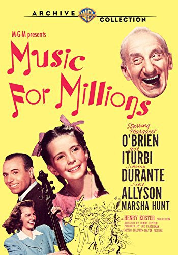 June Allyson, Jimmy Durante, José Iturbi and Margaret O'Brien in Music for Millions (1944)