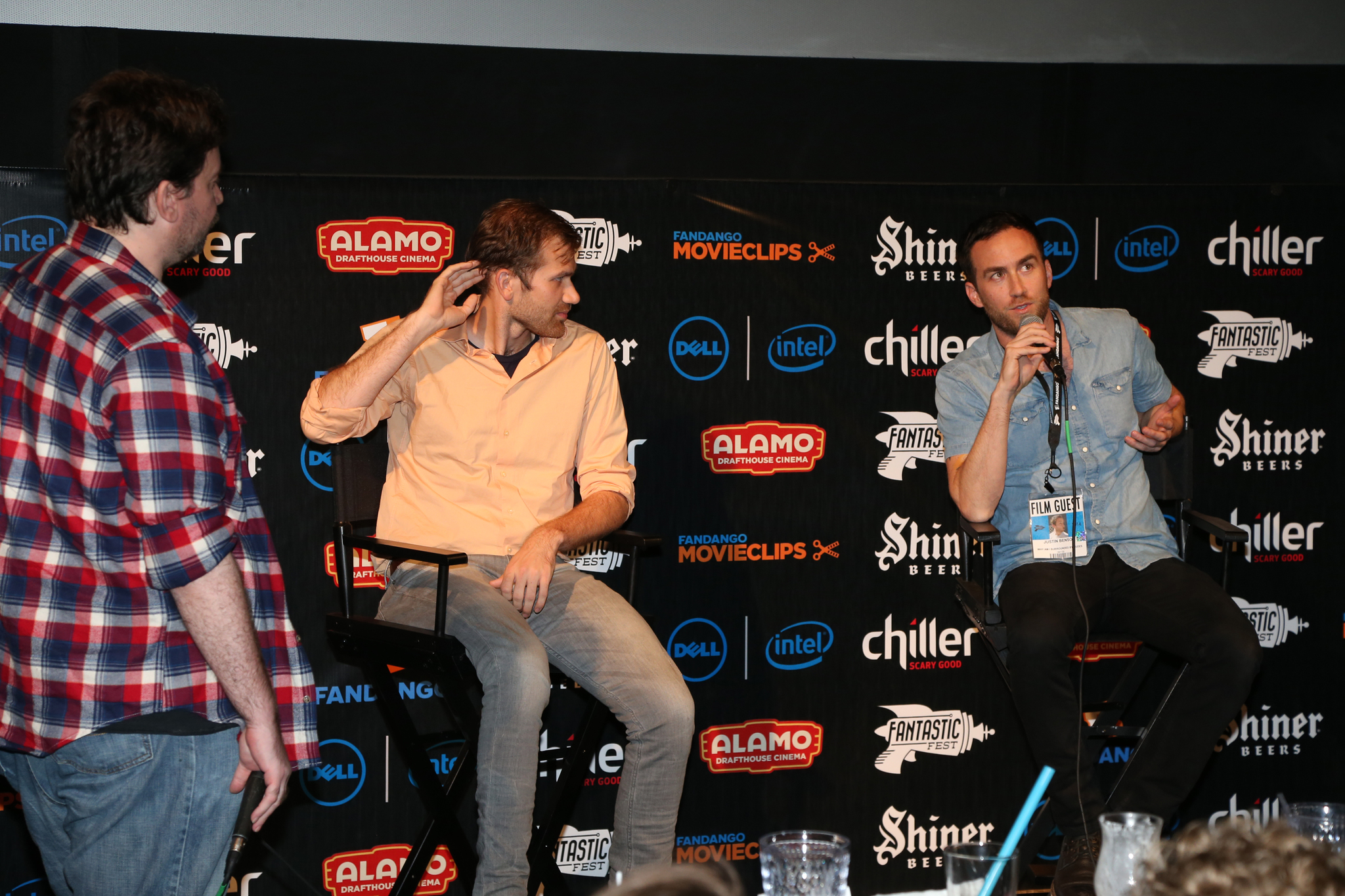 Aaron Moorhead and Justin Benson at event of Spring (2014)